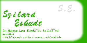 szilard eskudt business card